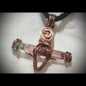 Morro Redondo bi color tourmaline pendant